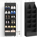 Lifewit Over the Door Shoe Organizers, Hanging Shoe Storage Rack with 11 Pockets, 5 Layers Shoe Holder for Closet Door Includes Boots, Toys, Water Bottles, Daily Necessities, Black,1 Pack