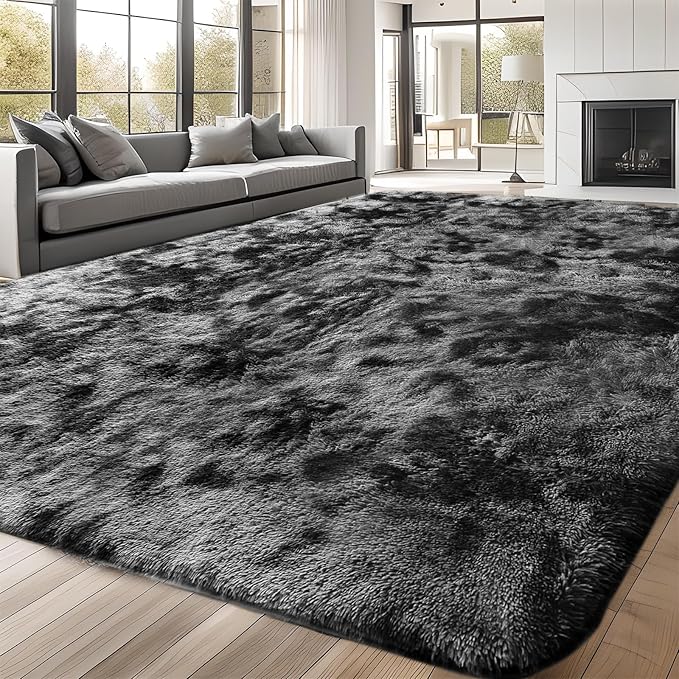 Rugs Living Room - 160x230cm Soft Fluffy Area Rugs for Bedroom - Washable Rug Antiskid Shaggy Rug Carpets - Suit for Bedroom Dorm Nursery Kids Room Office Lounge Home Decor