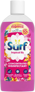 Surf Tropical Lily Concentrated Disinfectant eliminates 99.9% of germs multi-purpose cleaner for sparkling clean surfaces 240 ml
