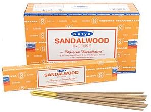 3 X SANDALWOOD Satya Nag Champa Incense Sticks Packs 15g with JRose Magnetic Bookmark By Sterling Effectz