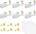 Ear Piercing Gun 6 Pieces, Painless Self Ear Piercing Kit, Aseptic Disposable Ear Piercing Kit Ear Piercing Gun with 6 Ear Studs, for Girls, Women and Men