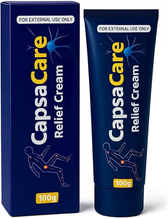 Capsacare Neu - ropathy Relief Cream | Pain Relief Cream with Cap - saicin, Arnica, Men - thol | Relieve Discomfort in Muscles and Joints | Pain Relief for Feet, Hand, Leg, and Waist 100g, Non-Greasy