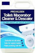 Pro-Kleen, 5L of Toilet Macerator Cleaner Descaler, Blue, Fresh