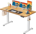 ErGear Electric Standing Desk Height Adjustable 140 x 70cm, Sit Stand Desk with 4 Memory Smart Pannel for Home Office with Splice Board