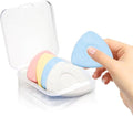 4-Piece Sewing Tailor's Chalk Set - Colorful Marking Pens for Fabric (White, Yellow, Red, Blue) in Concealed Case