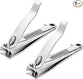 Nail Clippers 2 Pack Nail Cutter for Thick Toenails, Toenails Clippers with Heavy Duty Stainless Steel