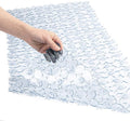 WELTRXE Anti-slip Bathtub Mat Pebbles Shower Mat Extra Large Anti-Bacterial Safety Bath Mat Suction Mat for Shower or Tub, Non-slip Bathroom Mat, 88 x 40CM, Clear