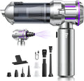 Handheld Vacuum Cleaner, 22000Pa 4-in-1 Car Vacuum Cleaner Cordless, 3 Speed Brushless Motor Mini Hoover with One-Touch Cleaning, Rechargeable Portable Air Duster for Home Car Office Pet Hair, Silver