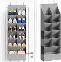 Lifewit Over the Door Shoe Organizers, Hanging Shoe Storage Rack with 11 Pockets, 5 Layers Shoe Holder for Closet Door Includes Boots, Toys, Water Bottles, Daily Necessities, Grey, 1 Pack