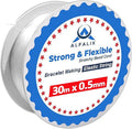 30m x 0.5mm Clear Elastic Thread Bracelet Making Strong & Stretchy Elastic String, Durable & Transparent Thread, Bracelet elastic for Jewellery making Beading & DIY Craft Projects String