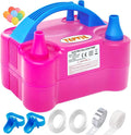 Electric Balloon Pump UK, Portable 2 Modes Balloon Inflator with 6 Balloon Arch Kits, Electric Air Pump for Balloons, Professional Electric Balloon Blower Machine for Birthday Party Decoration