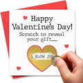 Naughty Valentines Day Card Dirty Valentines Cards Naughty Scratch Card Valentines Card For Him Valentines Card Husband Boyfriend Fiance Fiancee Rude Gift (Blow)