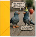 LimaLima Birthday Card For Men & Women Funny Rude Pigeon Design Perfect For Male Female Best Friends Work Colleagues & Family
