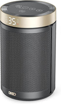 Dreo Electric Heater, 1500W Energy Efficient Space Silent Room Heater, Portable Ceramic Fan Heaters, Thermostat 3 Modes 12H Timer, Overheat & Tip Over Protection, for Bedroom, No Remote Control