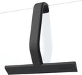 dancemoon JustHang Shower Squeegee for Shower Doors, All-one-Piece Silicone with Built-in Hook Design for Easy Hanging and Cleaning, 25 cm, Black