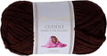 Utopia Crafts Cuddle Super Chunky Chenille Soft Yarn for Knitting and Crochet (Brown, 100g)