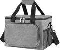 REQUISITE NEEDS Insulated Picnic Bag 15L Large Cooler Bag Lunch Bag For Lunch/Work/School/Beach/Picnic (Grey)