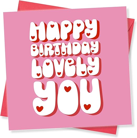 Happy Birthday Card for Women – Friend Birthday Card Female, Lovely Birthday Card for Her, Made in the UK