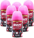 airpure 6 X FRESHMATIC AUTOMATIC SPRAY REFILLS 250ML SPARKLING BERRY AIRWICK COMPATIBLE, Pack of 6