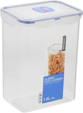LocknLock Rectangular 1.8ltr (152 x 107 x 179mm), Clear/Blue