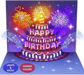 Birthday Cards, LIGHTS & SOUND Pop up Happy Birthday Card Birthday Gifts for Women Men Husband Wife Kids Greeting Cards With Envelopes