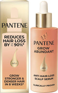 Pantene Grow Abundant Anti-Hair Loss Scalp Serum Treatment 60ml. Grow Thicker, Fuller, Longer, Denser Hair in 8 Weeks. Increase Density & Reduce Hair Loss. With 3000 Pro-Vitamin Complex & Niacinamide