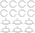 14 Pack Lamp Shade Reducer Ring White, Lamp Shade Adapter Ring E27 to E14, Light Converter Ring Washer Plastic for Lampshade Adaptor Socket Replacement Fittings