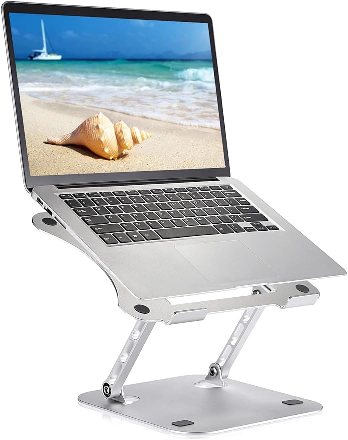 Laptop Stand, Laptop Holder, Multi-Angle Stand with Heat-Vent, Adjustable Notebook Stand for Computer up to 17 inches, Compatible for MacBook Air, Pro, Dell, Samsung, Lenovo, Alienware