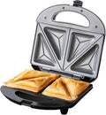 Daewoo Compact Sandwich Maker 750W, Non-Stick Toastie Maker with Dual Indicator Lights & Latch Lock, Easy Clean Sealed Sandwich Press – Ideal for Quick Snacks at Home