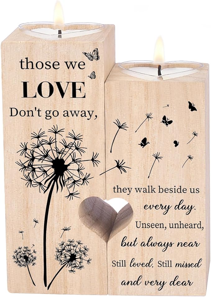 Sympathy Gift Memorial Gift Remembrance Gifts, Candle Holders - Condolence Gifts, Memorial Candles, Bereavement Gifts for Loss of Mum Dad