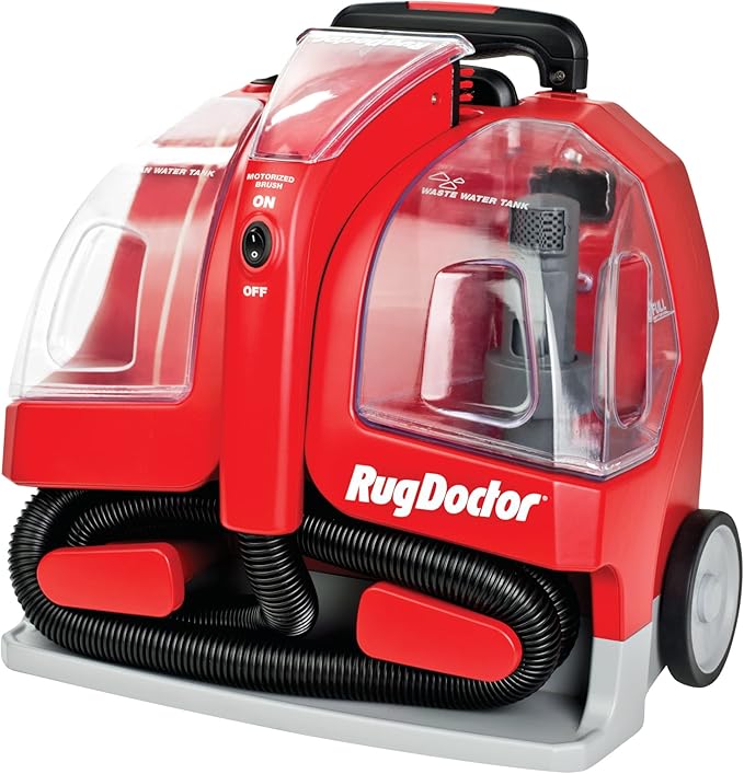 Rug Doctor Portable Spot Cleaner | 2X Suction Power of Comparable Spot Cleaners | Motorised Brush | Spot, Spill, and Stain Remover | Perfect for Stairs, Interiors and use with Pets, 1100W