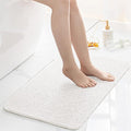 Loofah Shower Mat, Bath Mat Non Slip, Anti Mould Shower Mats for Inside Shower, 60 x 40 cm Shower Mats with Drain, Washable Bath Mats for Bathroom Floor, Bathtub Mat for Elderly, Quick Dry (White)