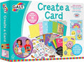 Galt Create a Card Craft Kit for Kids, Activity Set for Children, Decorate, Make & Send 10 Handmade Cards, Add Stickers, Draw, Colour & More - for Sleepovers, Birthdays & Christmas - Kids Ages 6 Plus
