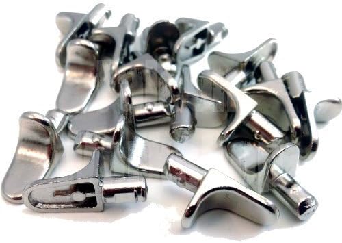 Falcon Workshop Supplies 12 PACK OF METAL 5mm (M5) SHELF SUPPORT STUD PEGS, KITCHEN CABINETS STEEL PEG PLUG IN