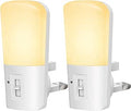 Plug in Night Light, Dimmable Night Lights, LOHAS Dusk to Dawn, Brightness Adjustable, Warm White 3000K, Good for Sleep, Children Light, Used in Hallway, Toddler Beds, Stairs, Bedroom, 2 Pack