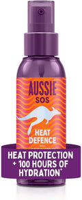 Aussie SOS Heat Defence Leave In Spray 100ml to Detangle and Protect Against Heat While Keeping Hair Hydrated for 100 Hours. Infused with Australian Superfoods. Vegan Formula