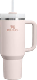 STANLEY 1913 Quencher H2.0 Flowstate Tumbler 1.2L - Cold for 11 Hours - Iced for 48 Hours - Metal Water Bottle with Straw, Handle and Lid - Dishwasher Safe - Travel Mug for Cold Drinks - Rose Quartz