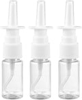 3pcs 10ml Nasal Spray Bottles Mist Spray Bottle Clear Empty Rhinitis Care Sprayer Direct Spray Container for Saline Essential Oils