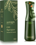Glass Olive Oil Sprayer for Cooking, Oil Mister Continuous Cooking Spray with Portion Control for Kitchen (Green, 200ml/7oz)