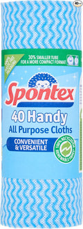 Spontex 40 Handy All Purpose Cleaning Cloths on a Roll
