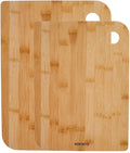 Karaca Azur Bamboo Chopping Board Set 2-Piece Wooden Cutting Board Set for Kitchen, Large and Small