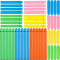 48 Pcs Reusable Food Bag Clips, Plastic Sealing Bag Clip in 3 Sizes & 5 Colours, Food Storage Clips for Sealing Snacks Sandwich Food Coffee