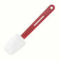 Vogue Heat Resistant Spoonula in Red - Plastic - Non Abrasive and Stain Resistant - Dishwasher Safe - 255 mm / 10"