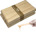 Vanity UK 100 pcs Wooden Wax Spatulas Disposable Salon Professional Quality Waxing Sticks Applicators Suitable For Warm and Hot Depilation Body Hair Removal