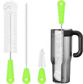 3-in-1 Bottle Cleaning Brush Set | 13 Inch Long Handle Brush & Straw Cleaner for Reusable Water Bottles, Tumblers, Baby Bottles & Mugs | Scratch-Free Deep Clean