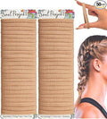 Blonde Thick Hair Bands 50 Pack 8mm, Blonde Bobbles for Girls, Women and Men, Ladies Hair Band, School Hair Accessories, Snag Free Hair Tie