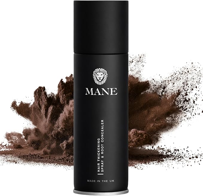 Dark Brown - Mane Hair Thickening Spray for hair loss and to conceal roots.