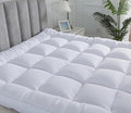Hotel Quality Box Stitched Microfibre Mattress Topper 5cm Super soft Heavy Fill Orthopaedic Anti Allergy Quilted Mattress Topper (Double,137Cm X190cm)