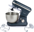 Salter Marino Baking Stand Mixer - 6 Speed Kitchen Mixer With Pulse, 5L Stainless Steel Mixing Bowl, Removable Splash Guard, Whisk, Dough and Beater Attachment, 1200W, Blue/Grey