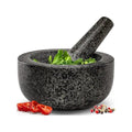 Pestle and Mortar Set – Premium Solid Natural Stone, Essential for Kitchen Essentials & Culinary Creations – Durable and Elegant Design by Zuvo